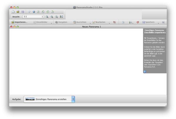 Screenshot PanoramaStudio Mac